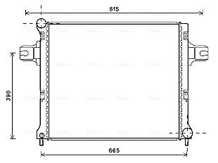 Радіатор, Система охолодження двигуна AVA COOLING JEA2064
