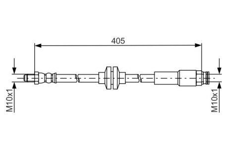 Гальмівний шланг FIAT/JEEP/OPEL Doblo/Renegade/Combo \\'\\'F \\'\\'10>> BOSCH 1987481671