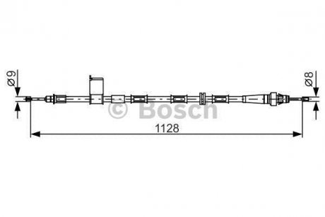 Трос ручного тормоза прав. JEEP Grand Cherokee -07 BOSCH 1 987 482 363