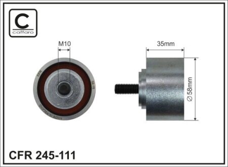Паразитний ролик ременя ГРМ CAFFARO 245111