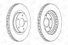 Диск гальмівний передній (кратно 2шт.) Jeep Compass (06-), Patriot (07-17)/ Mitsubishi ASX (09-) CHAMPION 562790CH (фото 2)