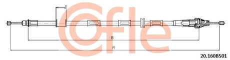 Трос ручного гальма COFLE 9220160B501