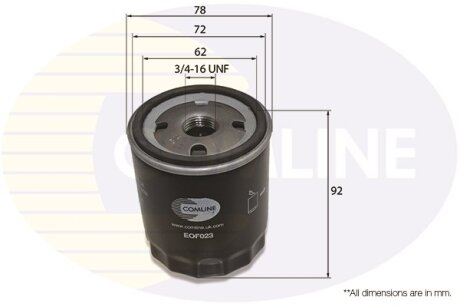 Фільтр масла COMLINE EOF023