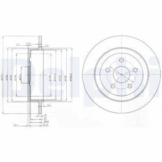 Диск гальмівний Delphi BG3593