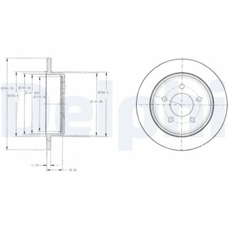Гальмівні диски FORD EXPLORER Delphi BG3595