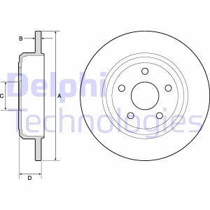 Диск гальмівний Delphi BG4772C