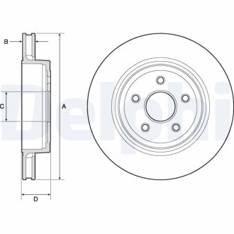 Гальмівний диск Delphi BG9170C