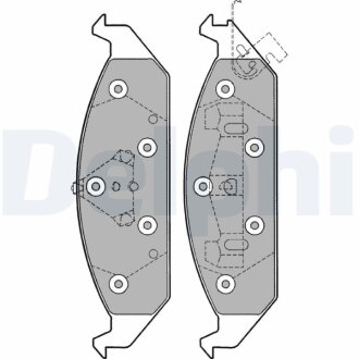 Гальмівні колодки, дискові Delphi LP1161