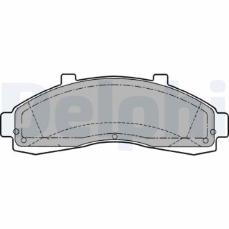Гальмівні колодки, дискове гальмо (набір) Delphi LP1625