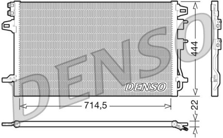 Радіатор кондиціонера DENSO DCN06005