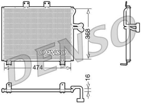 Радіатор кондиціонера DENSO DCN06013