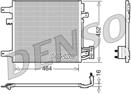 Радіатор кондиціонера DENSO DCN06014