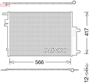 Радіатор кондиціонера DENSO DCN06017