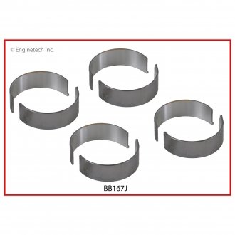 Фото вкладиші шатунні STD 1,8/2,0/2,4 Enginetech BB167J Вкладиші шатунні STD 1,8/2,0/2,4 Enginetech BB167J