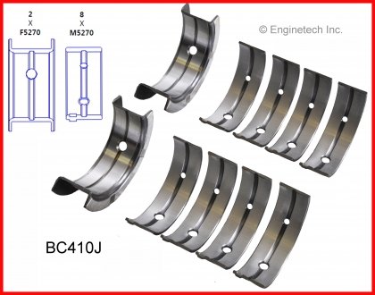 Вкладыши коренные +0,25мм Enginetech BC410J25MM