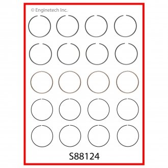 Кольца поршневые STD 2,4 Enginetech S88124