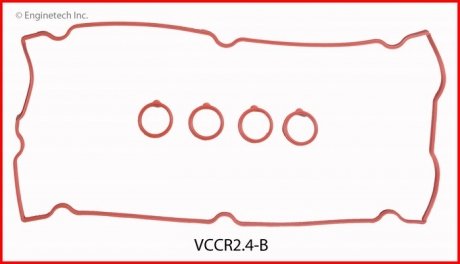 Прокладка клапанной крышки, включая кольца Enginetech VCCR24B (фото 1)