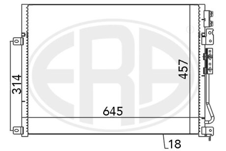 Радіатор ERA 667028