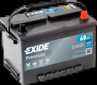 Стартерна батарея (акумулятор) EXIDE EA680