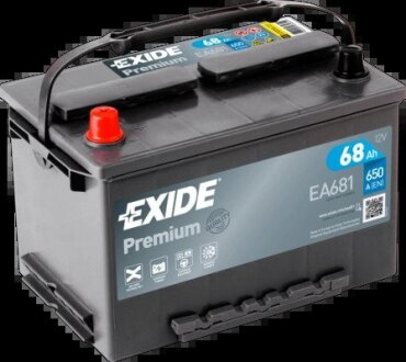 Стартерна батарея (акумулятор) EXIDE EA681