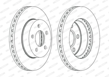 Диск гальмівний FERODO DDF1184C