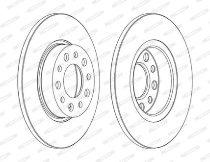 Диск гальмівний FERODO DDF1450C