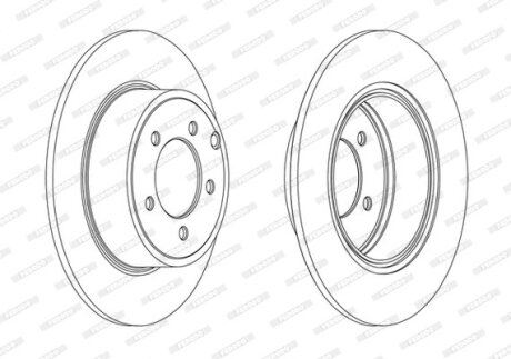Диск гальмівний FERODO DDF1763C (фото 1)