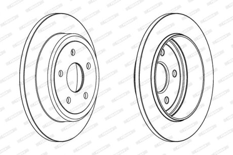 Гальмівний диск FERODO DDF1813C