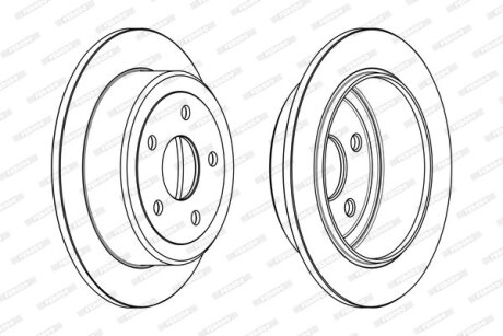 Диск гальмівний FERODO DDF1958C (фото 1)