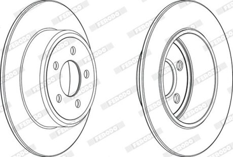 Диск гальмівний FERODO DDF2064C