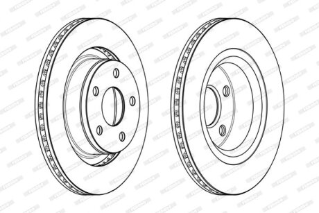 Гальмівний диск FERODO DDF2145C1
