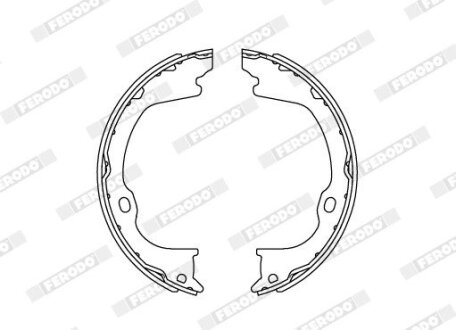 Гальмівні колодки, барабанні FERODO FSB4169