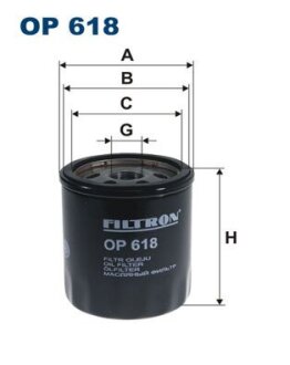 Фільтр масла FILTRON OP618