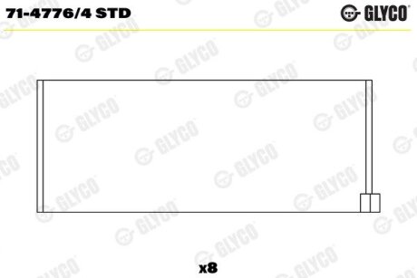 Вкладиш шатунні Glyco 7147764STD