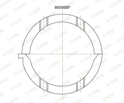 Опора колінвалу Glyco A2082STD (фото 1)