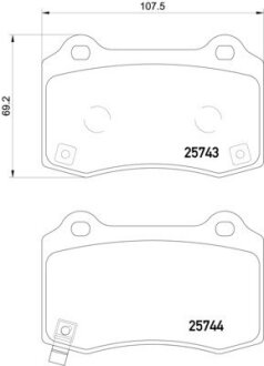 Гальмівні колодки (набір) HELLA 8DB355021251