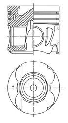 Поршень двигуна MB OM651 Ø83,25 +0.50 KOLBENSCHMIDT 41711620
