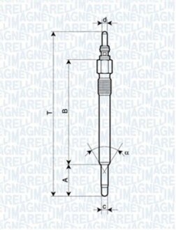 Свічка розжарювання MAGNETI MARELLI 062900057304