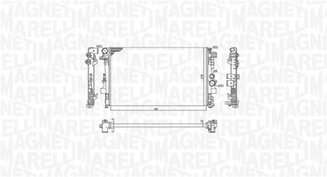 Радіатор, охолодження двигуна MAGNETI MARELLI 350213955000