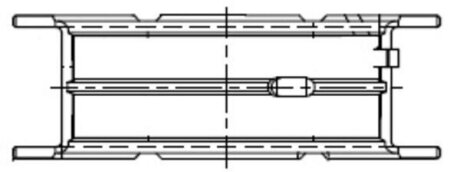 Напівкільце колінчастого валу (1шт) MAHLE MAHLE / KNECHT 001FL21834000