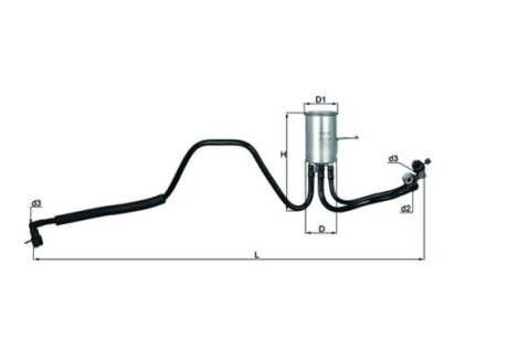 Фільтр палива KNECHT MAHLE / KNECHT KL544