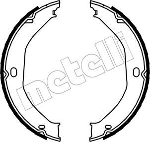 Гальмівні колодки ручного гальма Metelli 530360