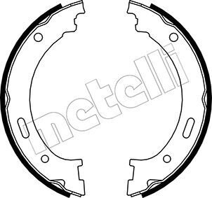 Гальмівні колодки ручного гальма Metelli 530361