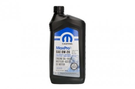 Моторное масло MaxPro Plus 0W-20 0,95 л MOPAR 68218950AB