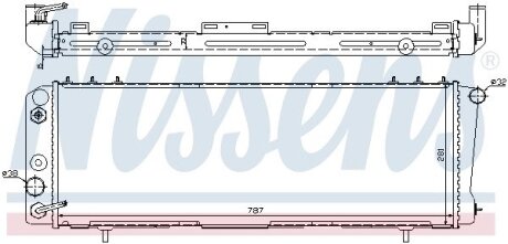 Радіатор, охолодження двигуна NISSENS 60986