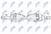 ПІВВІСЬ | JEEP COMPASS/PATRIOT 2.0/2.4 4WD 08- /ATM,ПЕРЕД,ЛІВ/ NTY NPWCH046 (фото 1)