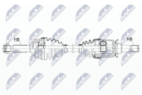 ПІВВІСЬ | JEEP COMPASS/PATRIOT 2.0/2.4 4WD 08- /ATM,ЗАД,ЛІВ/ NTY NPWCH048