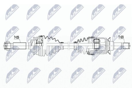 ПІВВІСЬ | JEEP COMPASS/PATRIOT 2.0/2.4 4WD 08- /ATM,ЗАД,ПРАВ/ NTY NPWCH050