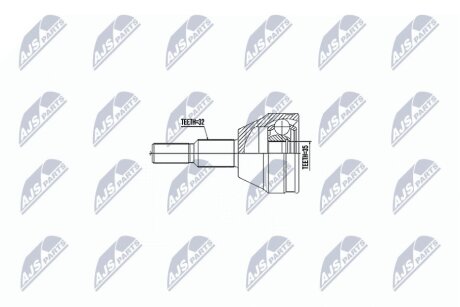 ШАРНІР РІВНИХ КУТОВИХ ШВИДКОСТЕЙ | JEEP GRAND CHEROKEE 10-, DODGE NITRO 07-12, JEEP LIBERTY II 08-13 NTY NPZCH028