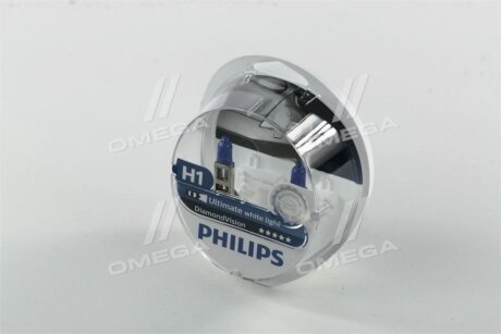 Лампа розжарювання H1 12V 55W P14,5s Diamond Vision 5000K PHILIPS 12258DVS2